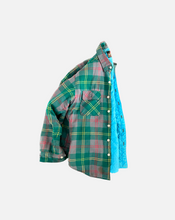 Load image into Gallery viewer, Blue Lined Flannel Shirt
