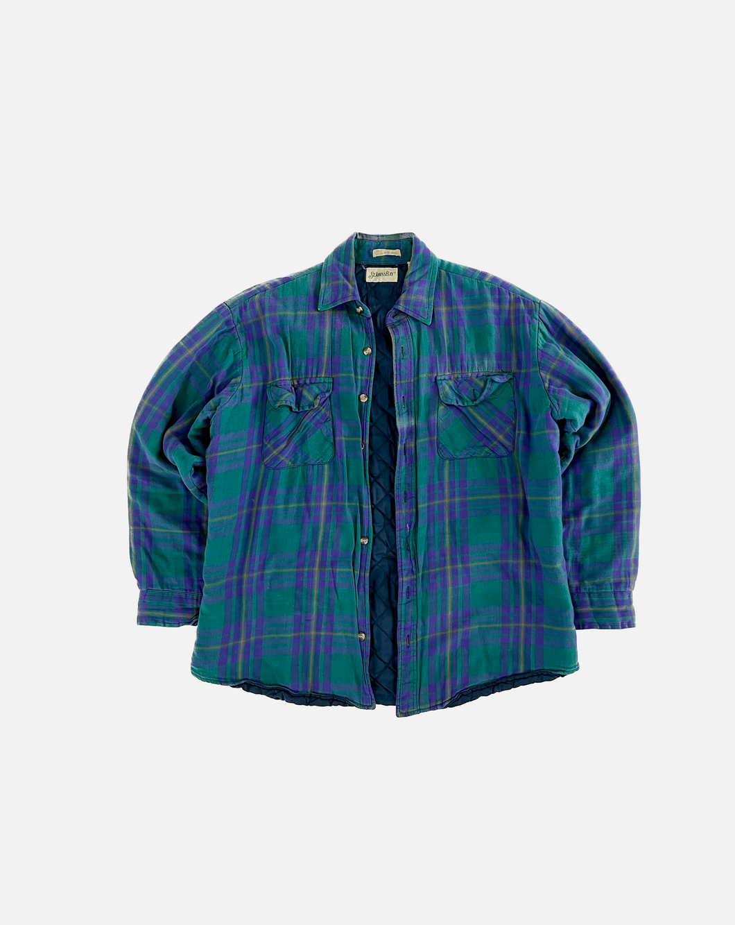 Vintage Grape Quilted Flannel Shirt